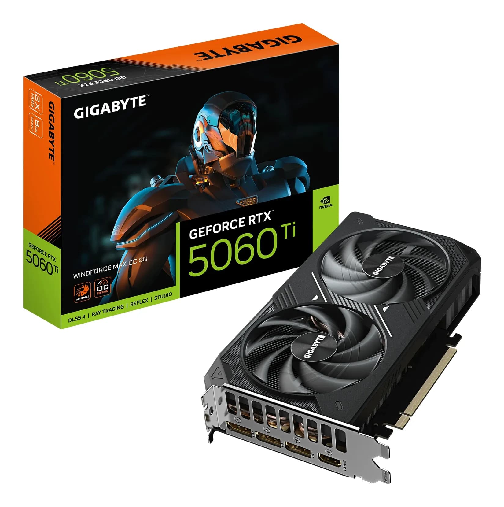 GIGABYTE GeForce RTX 5060 Ti WINDFORCE MAX 8G NVIDIA 8 GB GDDR7 [GV-N506TWF2MAX-8GD]