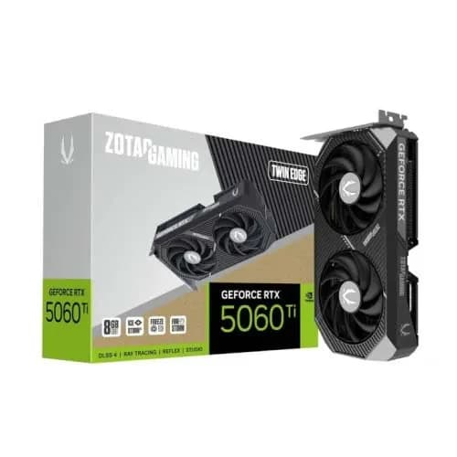 Видеокарта RTX 5060Ti ZOTAC GAMING GeForce RTX 5060 Ti Twin Edge 8GB GDDR7 [ZT-B50610E-10M]