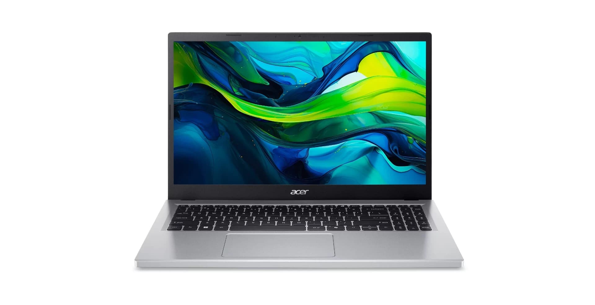 Ноутбук Acer Aspire Go 15 AG15-32P-39R2, Intel Core 3-N355 (up to 3.9Ghz), 16GB DDR5, 128GB SSD NVMe M.2, 15.6" FHD IPS, Intel UHD Graphics, WiFi 6 BT 5.1 Type-C HDMI HD Webam Windows 11, Eng-Rus, серебро