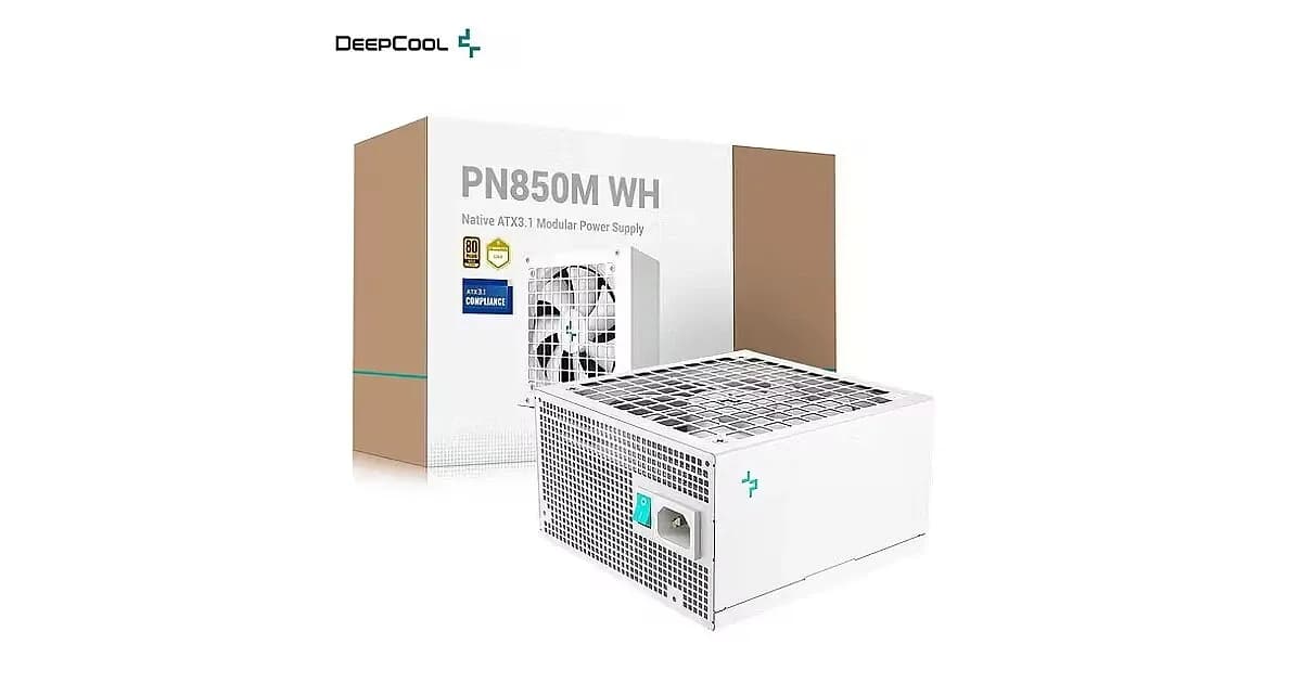 Power Unit DEEPCOOL PN850M WH WHITE 850W 80 PLUS GOLD certified 100-240V/ATX12V 3.1 & SSI EPS 12V