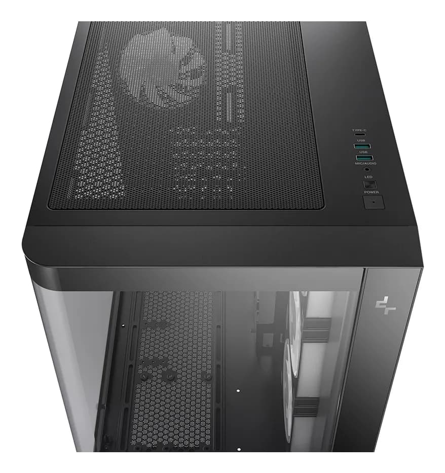DEEPCOOL ATX CG530U 4F w/o PSU USB3.0×2、USB2.0×1 Front, Type-С, 120mm*4 ARGB fans