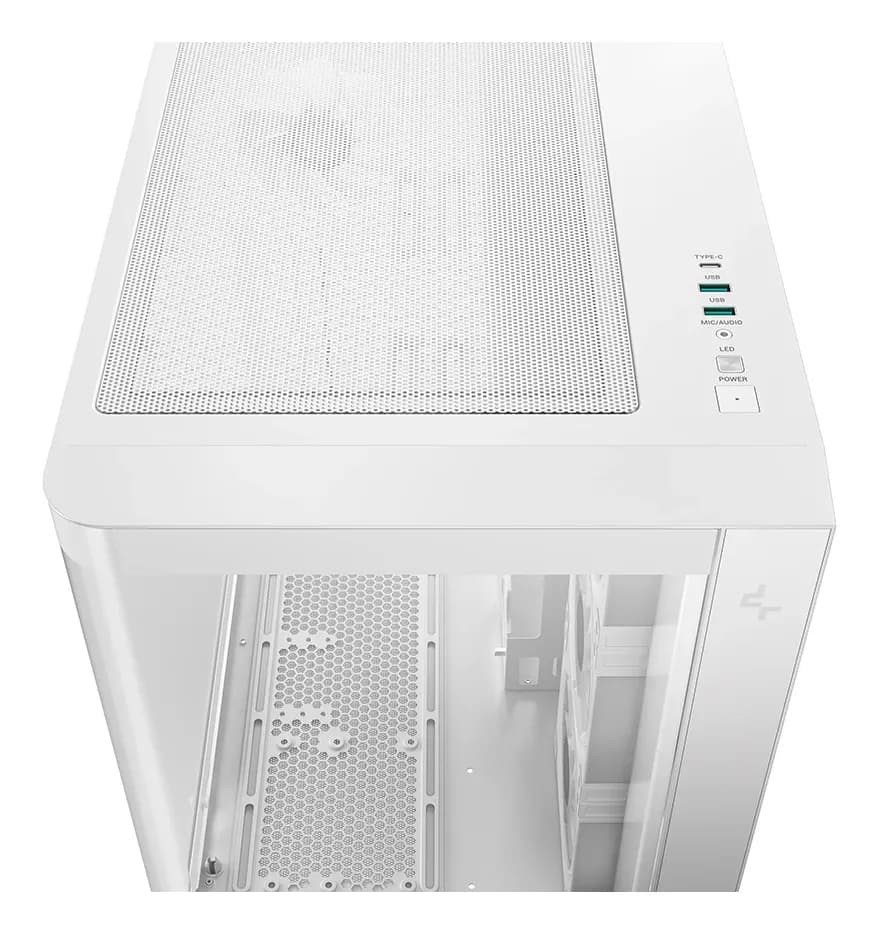 DEEPCOOL ATX CG530U 4F WH WHITE w/o PSU USB3.0×2、USB2.0×1 Front, Type-С, 120mm*4 ARGB fans