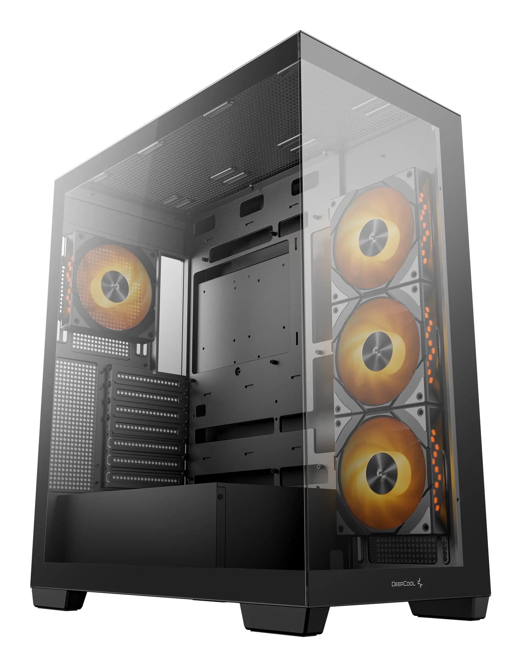 DEEPCOOL ATX CG580 4F w/o PSU USB3.0×2 Front , Type-C + 120mm*3 fans