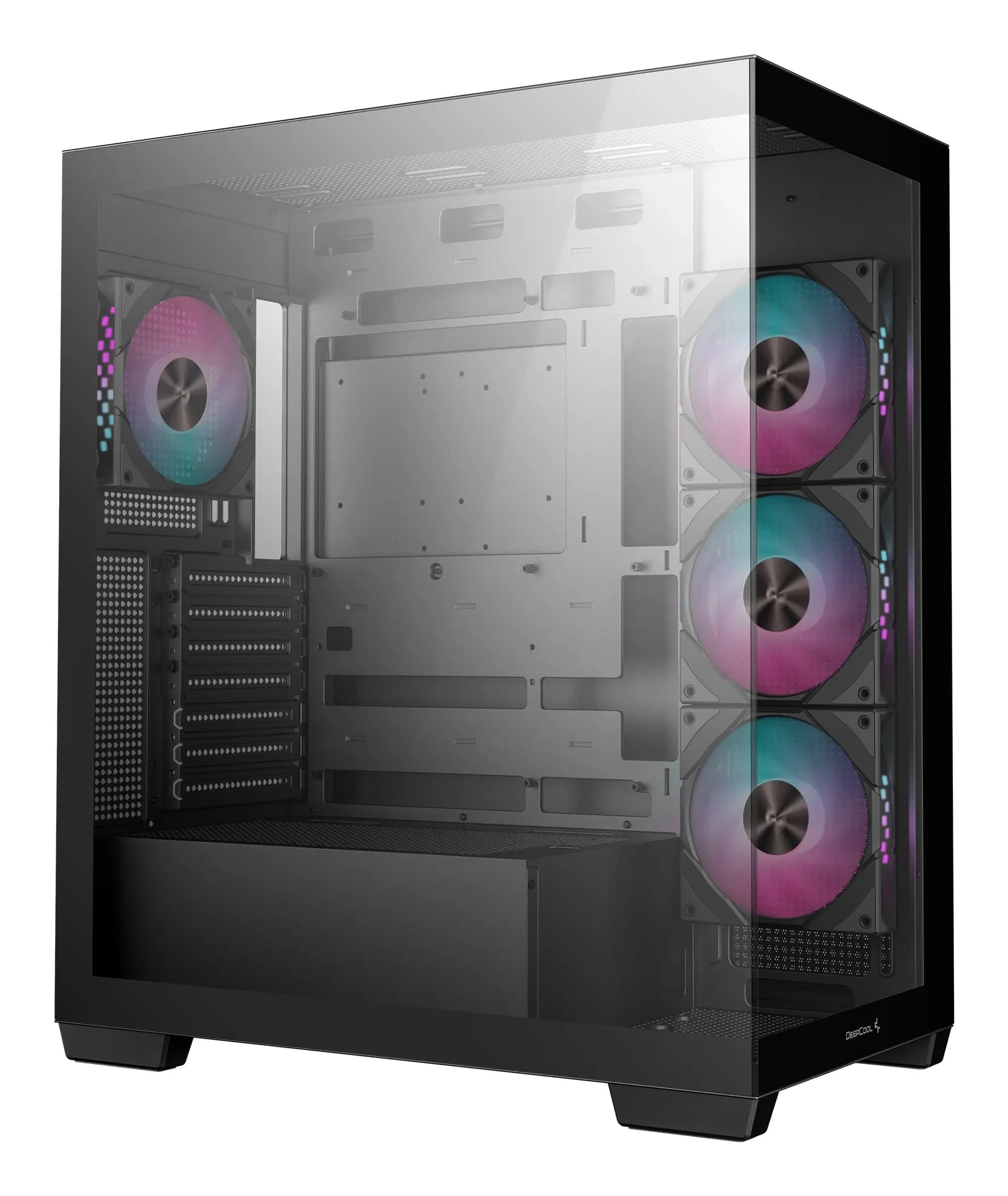 DEEPCOOL ATX CG580 4F w/o PSU USB3.0×2 Front , Type-C + 120mm*3 fans
