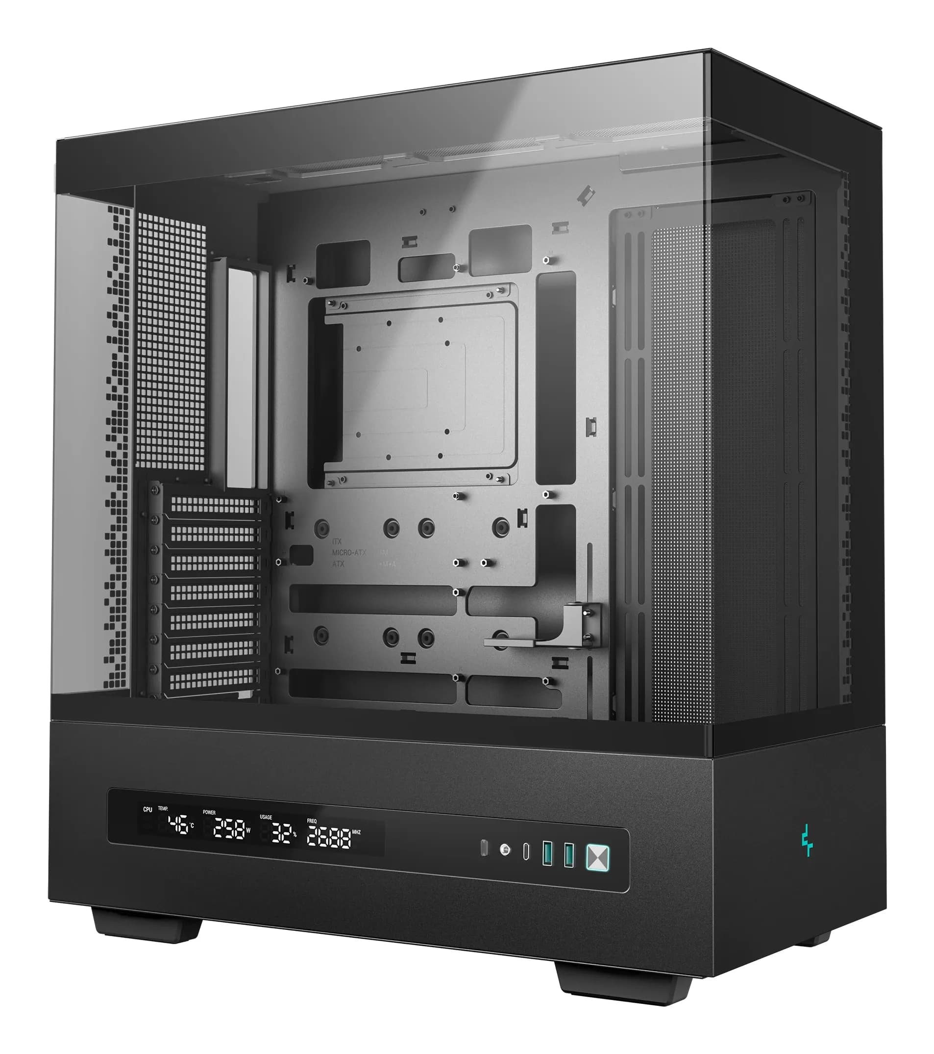 DEEPCOOL ATX CH690 DIG. w/o PSU USB3.0×2 Type-C*1