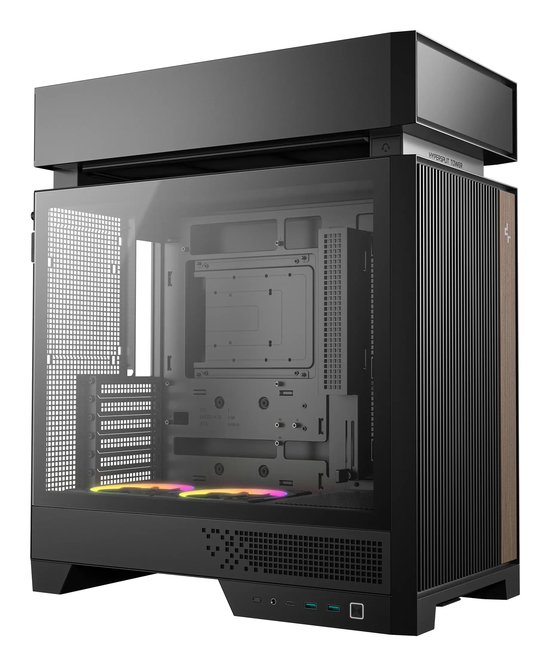 DEEPCOOL ATX CL660 w/o PSU 2*USB 3.0 + 3xARGB 120mm fan