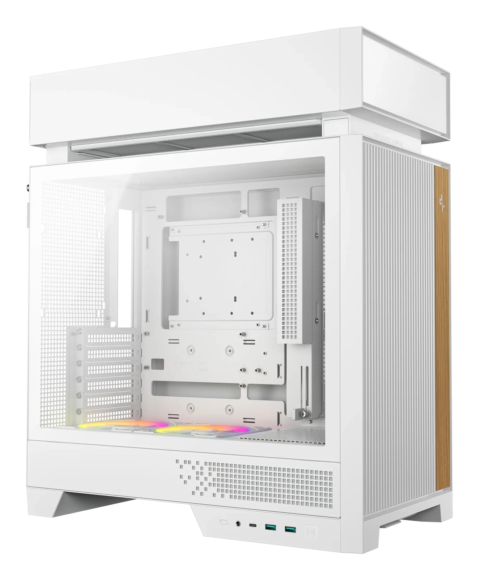 DEEPCOOL ATX CL660 WH WHITE w/o PSU 2*USB 3.0 + 3xARGB 120mm fan