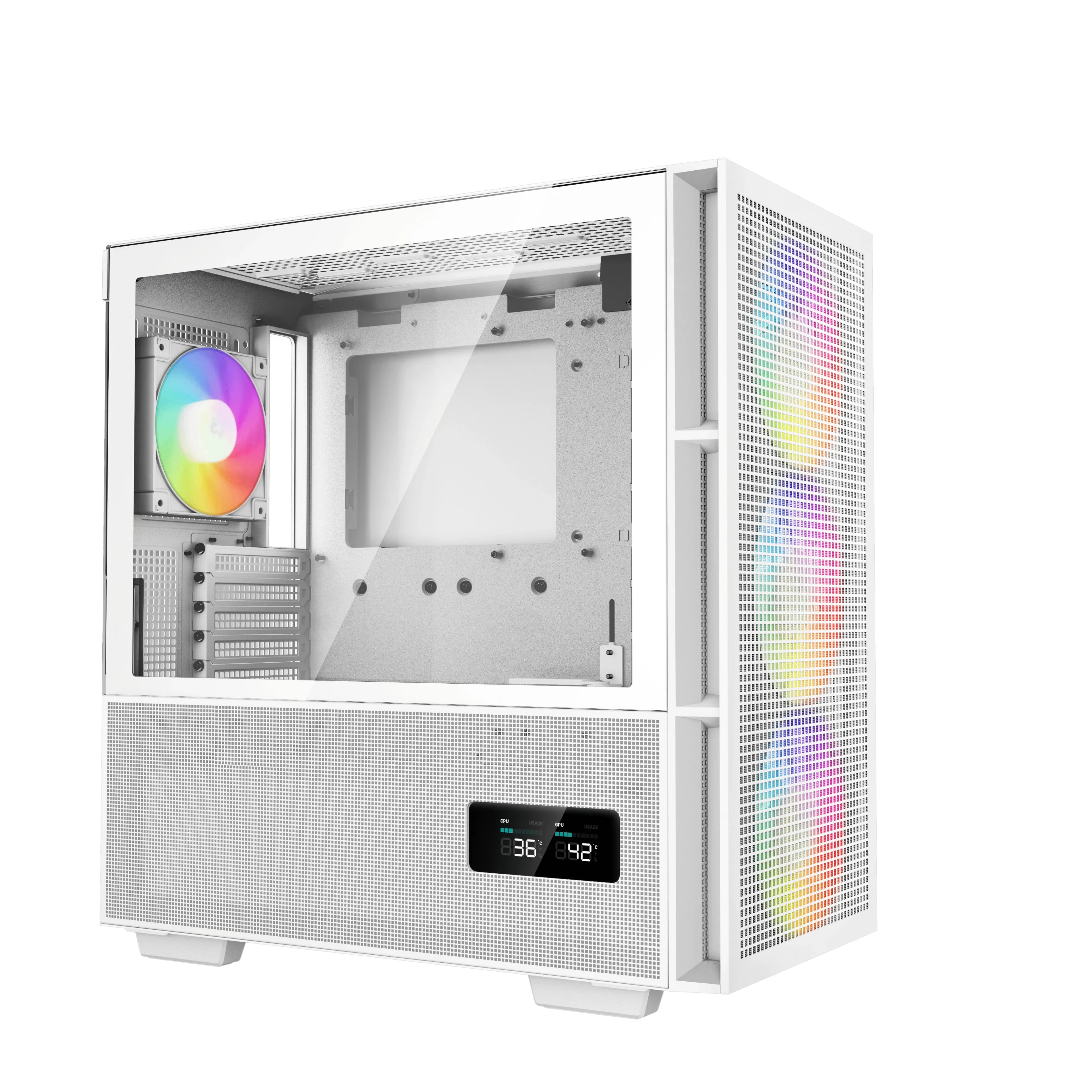 DEEPCOOL EATX CH560 DIG. WH WHITE w/o PSU USB3.0×2 Type-C*1 ARGB 3*140mm+1×120mm FAN (360mm)