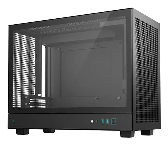 DEEPCOOL MATX CH160 PLUS w/o PSU USB 3.0 Front Type-C, Mesh panel