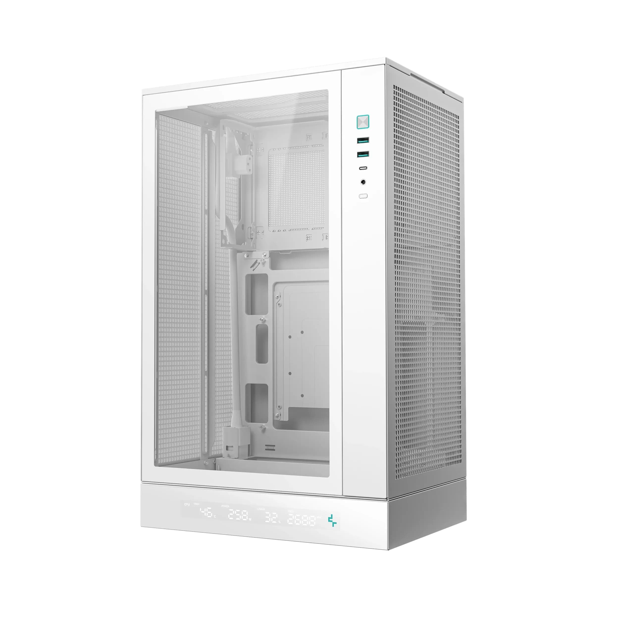 DEEPCOOL MATX CH270 DIG. WH WHITE w/o PSU USB 3.0 Front Type-C, Mesh panel