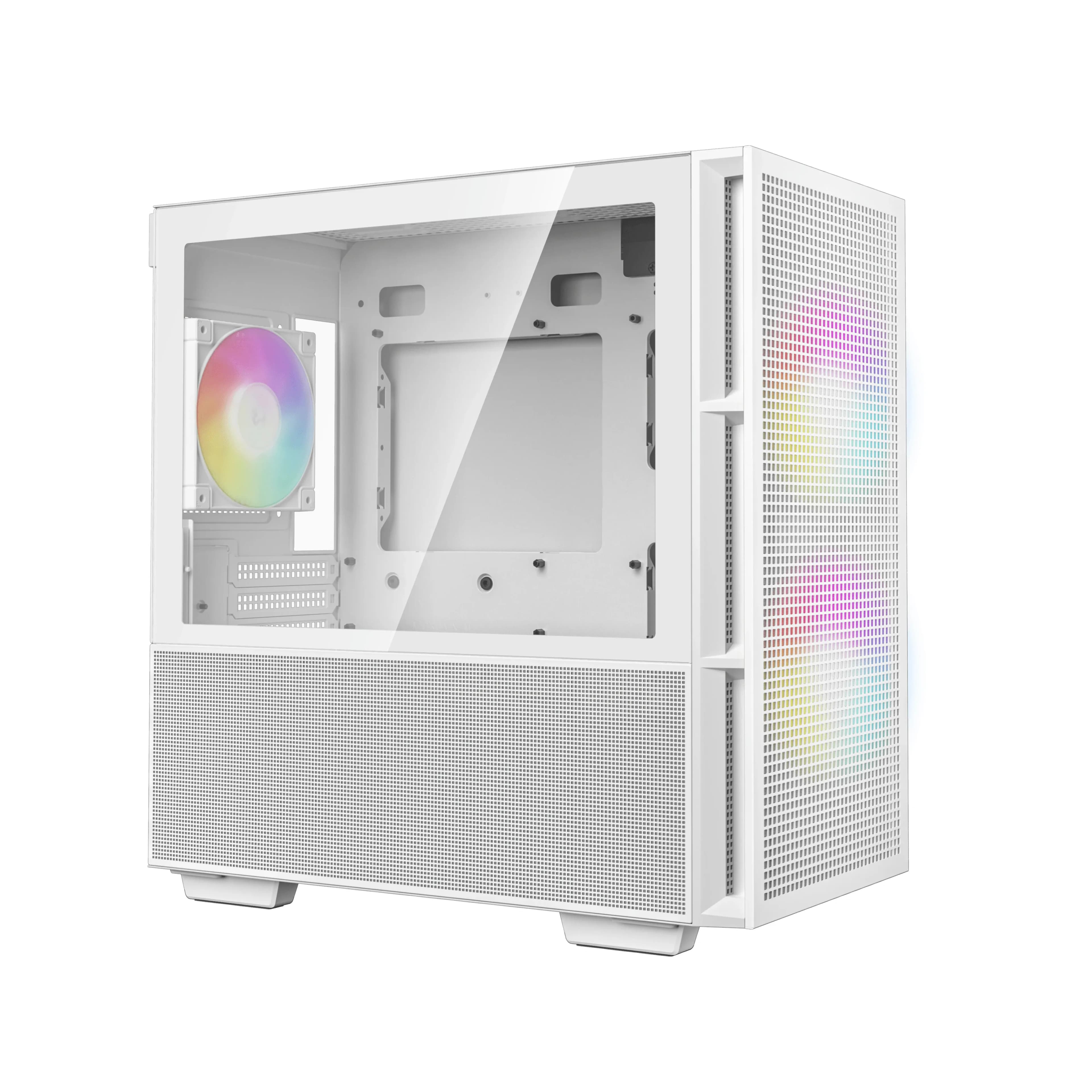 DEEPCOOL MATX CH360 WH WHITE w/o PSU USB 3.0 2×140mm ARGB fan, Front Type-C, Mesh panel