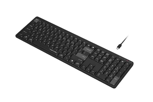 Клавиатура A4Tech Fstyler FBX55C, чёрная, Bluetooth / 2,4 ГГц, EN/RU